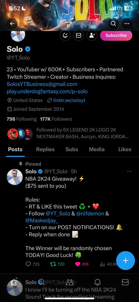EthanWhitlock20's tweet photo. @YT_Solo @nlfdemon @Maskedjay_ Done solo you my favorite streamer ever some of the builds I make on 2k are from you? Your the Goat for real https://t.co/IDvavc8KC3