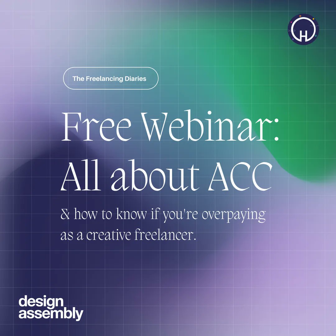 Join us online TOMORROW as @Hnry_nz 's Customer Finance Manager walks us through ACC and what you need to know for your creative business. Bring your Q's for the Q&amp;A at the end. 

You must register to attend – buff.ly/3PoTtz3