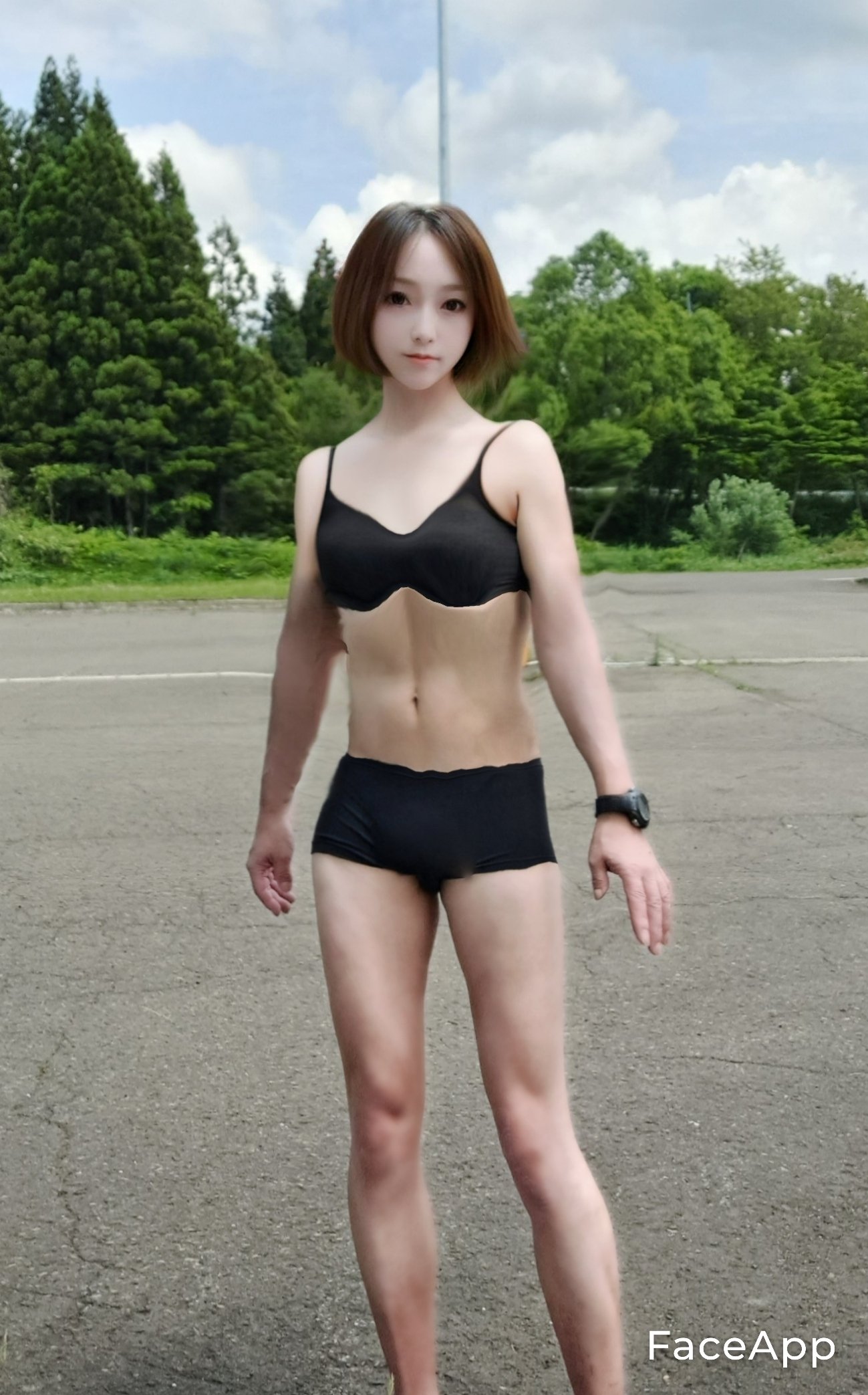 下着女装　露出 先日、公園まで車で移動して運動するのだけど🏃‍♀️終わったあとは超汗だく👕💦  なのでその場で全身着替えてから帰ります🏠️🚗💨 誰も居ないからってすぐに脱いじゃう癖、直さないと😅 #カコジョ #女装 #スポーツ女子風 # 下着女装 #野外露出 ...