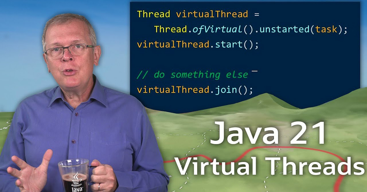 OracleDevs's tweet photo. Get back on the road to #Java21 with @JosePaumard, as he looks at Virtual Threads—how to use them and how they're working under the hood. https://t.co/zpMAJmln3M https://t.co/u30eG0hogw
