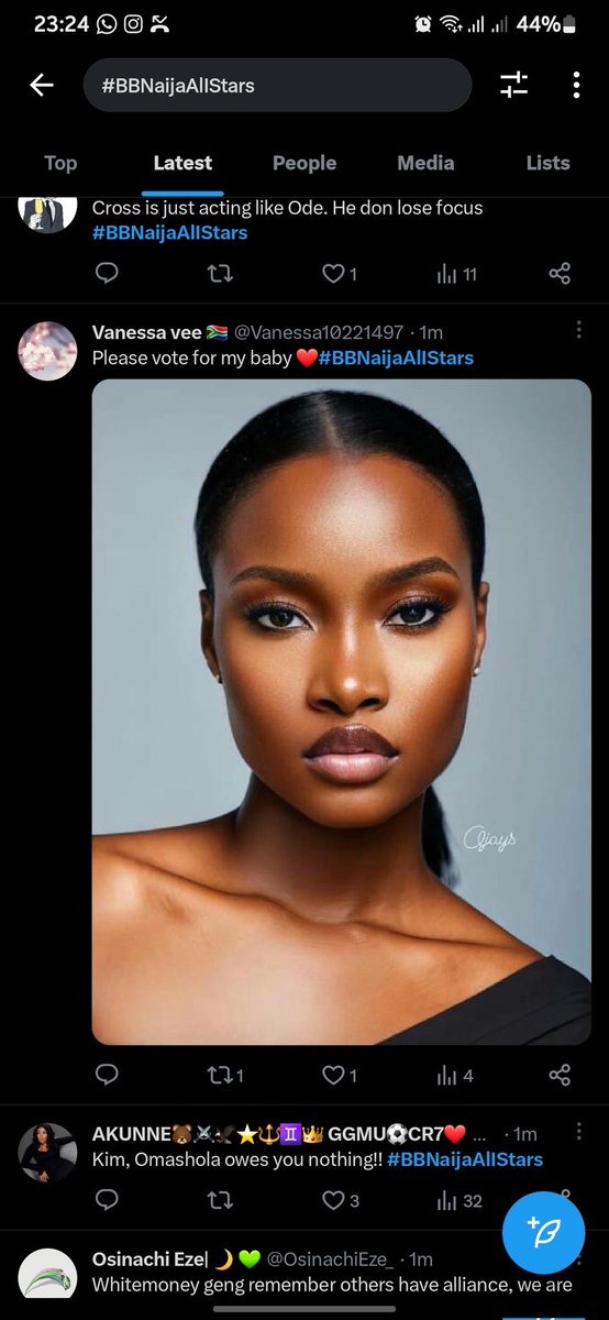 ZuriJoyce's tweet photo. Vote vote Illebaye#BBNaijaAllStars https://t.co/JrPc89aKTl