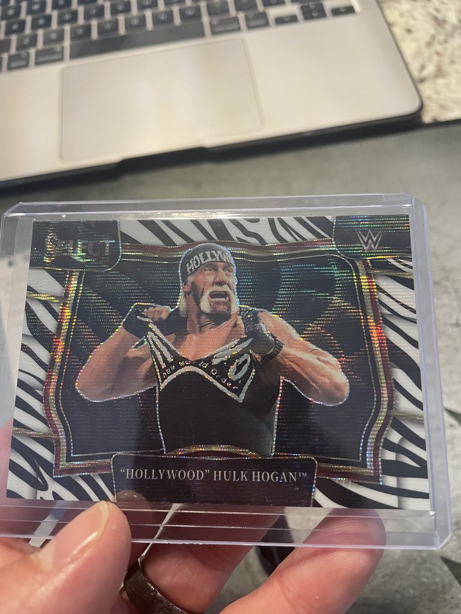 NotoriousANG's tweet photo. Huge hit WWE Select Zebra Hollywood Hogan! 
#sportscards #Panini https://t.co/vA7epe3wZd