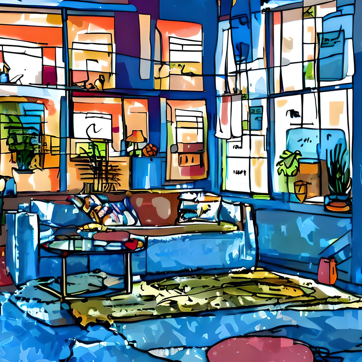 Inahouseblue's tweet photo. GM☀️(from Japan)
Here are some of the pieces on my list 🎉🔻

【Inahouse Apartment】
"Room 325": 0.012 ETH
Blue Sofa, Sunset and window frame.
#Inahouse #InahouseApartment https://t.co/vMeUkjTSLz