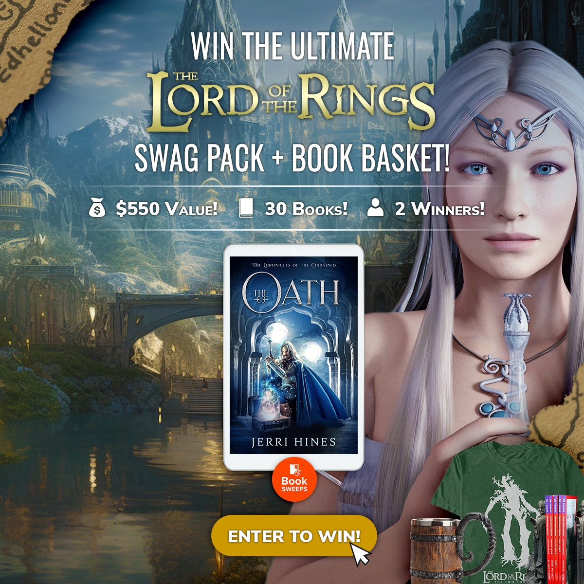 ARE YOU READY TO EMBARK ON AN EPIC JOURNEY TO MIDDLE-EARTH? #Booksweepsgiveaway #LordOfTheRings #fantasynovels shorturl.at/ivyHR