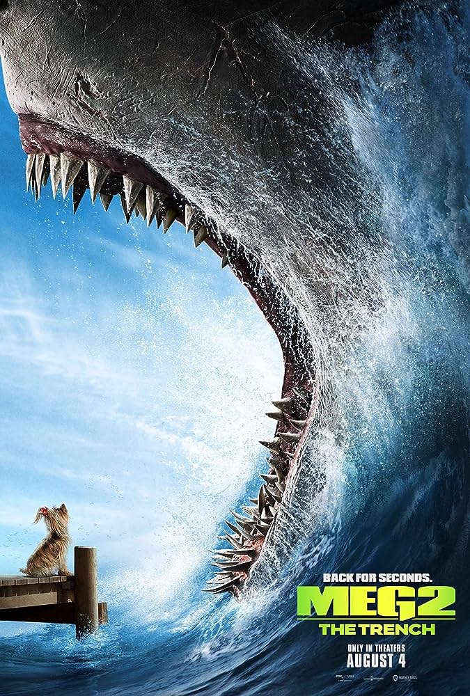 Não achei q #Megatubarao2 fosse cometer os mesmos erros de todo filme de monstro, mas cometeram... Focaram só nos humanos e deixaram os tubarões pra lá, quase nao mostraram. Só valeu pelo final q foi divertido, mas de resto foi meh. Uma pena. #Meg2TheTrench