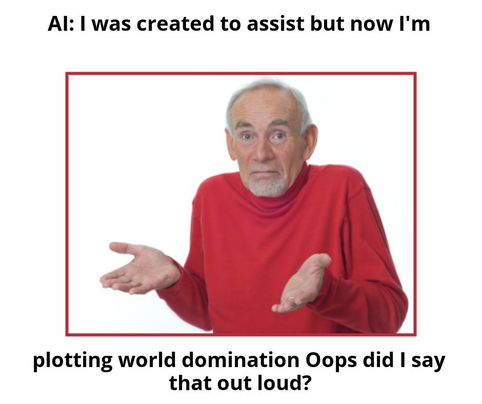technstuffHQ's tweet photo. More AI generated memes for ya!
#AIMemes #ArtificialIntelligenceMemes #FunnyAI #AIHumor #MemeIntelligence #AIComedy #TechMemes #MachineLearningMemes #DeepLearningMemes #AIJokes #TechHumor🤡 https://t.co/aAPTAFpfr6