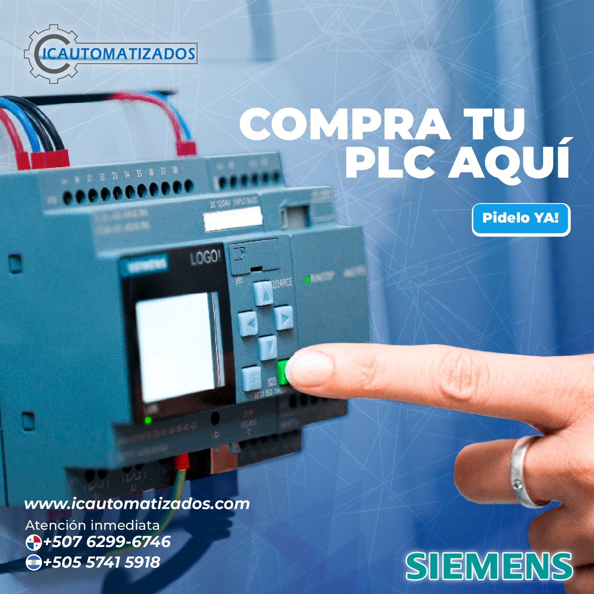 ¡Es hora de automatizar con éxito! 🚀 

🛒 Adquiere nuestros productos en:
icautomatizados.com
✉️ Para consultas y cotizaciones:
ventas@icautomatizados.com

#industria #automatizacionycontrol #altacalidad #panamá #nicaragua #industriales #calidaddeenergia #energia #ingenieria