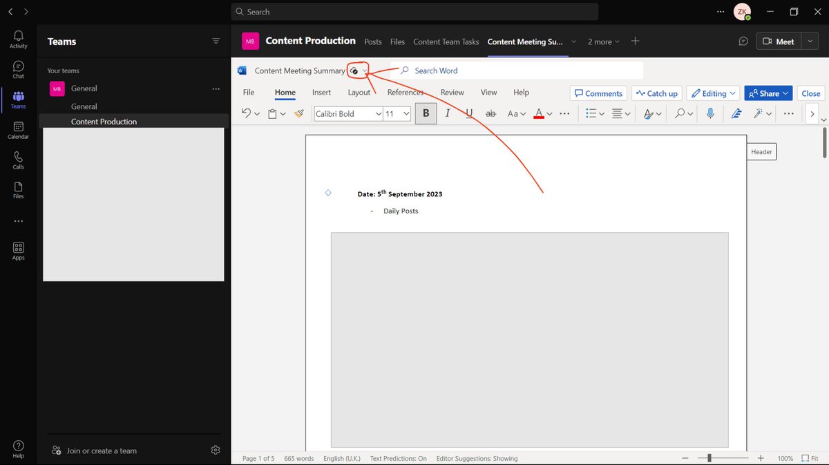 mindbendershub's tweet photo. While working on a video, we encountered HCI issues: Affordance and Signifier problems on Word Tab in Microsoft Teams. One team member missed autosave cues, causing confusion. Also, new Word autosaves doc files without notice, storing them in the cloud. #HCI #UXResearch https://t.co/UHGZCSFcCN