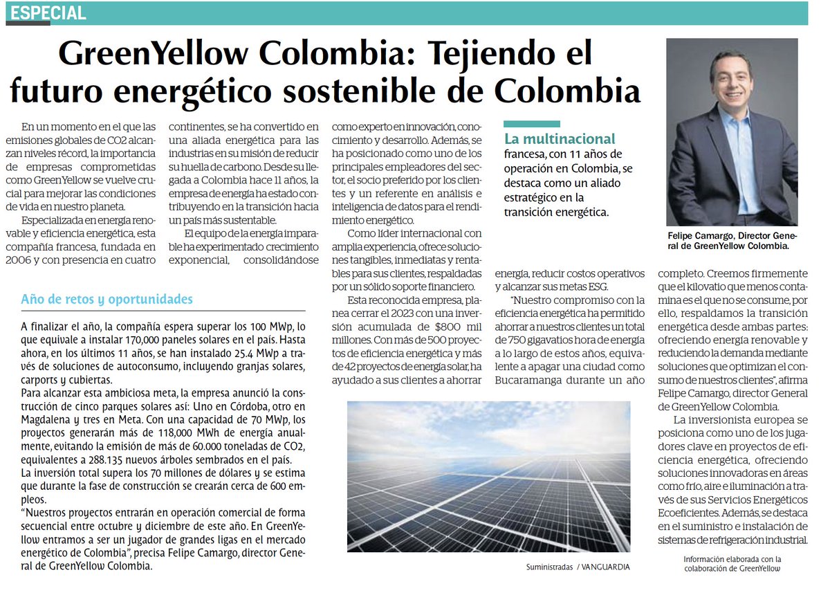 Con planes emocionantes, superaremos 100 MWp en energía solar, equivalente a 170.000 paneles solares. 5 parques solares generarán 118.000 MWh de energía, reduciendo 60.000 toneladas de CO2, ¡Como plantar 288,135 árboles nuevos!🍃 Conoce más detalles en <a href="/vanguardiacom/">Vanguardia</a> ⬇️