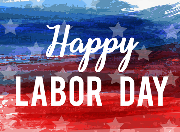 Let's take a break and celebrate this #LaborDay! Take some time to enjoy the small things and appreciate all the hard work you've done this year 🙌"