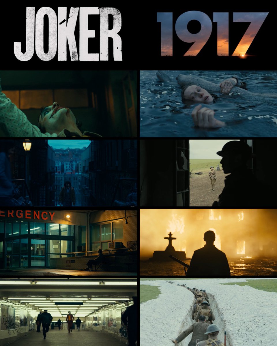 ¿La cinematografía de ‘1917’ o ‘JOKER’?

Ambas nominadas a Mejor Fotografía en los Oscars 2020.

#RogerDeakins
#LawrenceSher