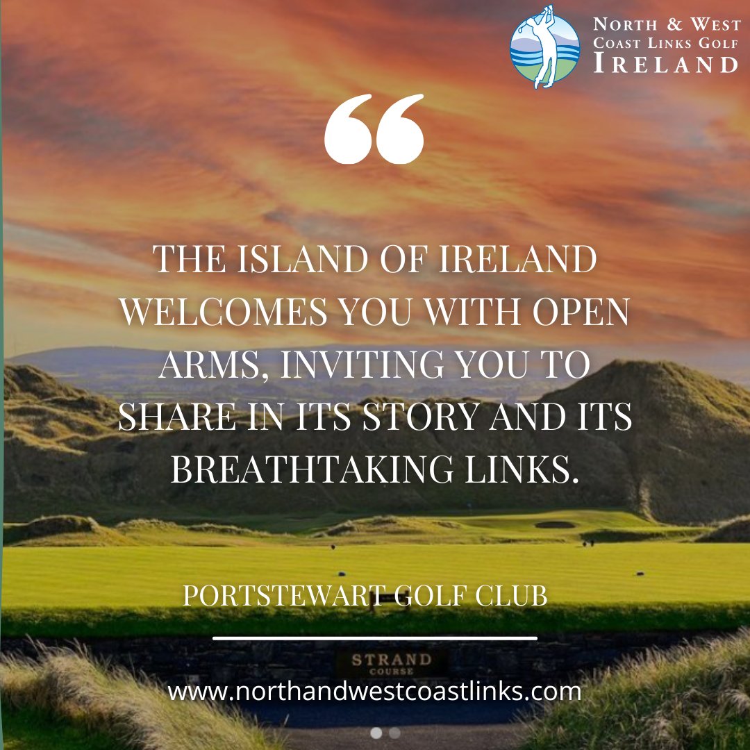 BREATHTAKING is the word! @PortstewartGC looking resplendent. ⛳ northandwestcoastlinks.com