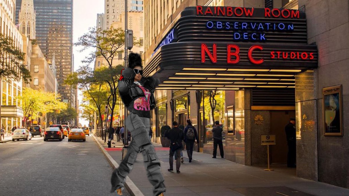 IggyOnChart's tweet photo. @IggyAziIIion was seen at the NBC Studios in @alexisdlamini merch! 💕 https://t.co/BRdxXjc6O4
