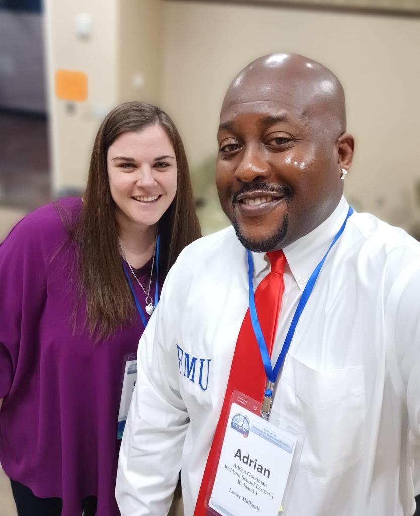 CoachGoodman's tweet photo. Good memories. Good times. Good people meeting the needs of young adolescent learners. @The_SCAMLE #SCAMLE 💯💯💯💯💯 https://t.co/BAqUQc8yz8
