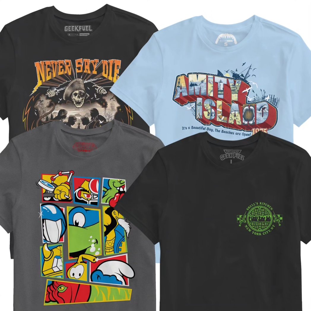 4-Pack of Mystery Geek Fuel T-shirts for only $39 'til midnight (70% off)
All in your size, S-5XL
geekfuel.com/products/4-pac…
#tshirts #labordaysale #geekfuel