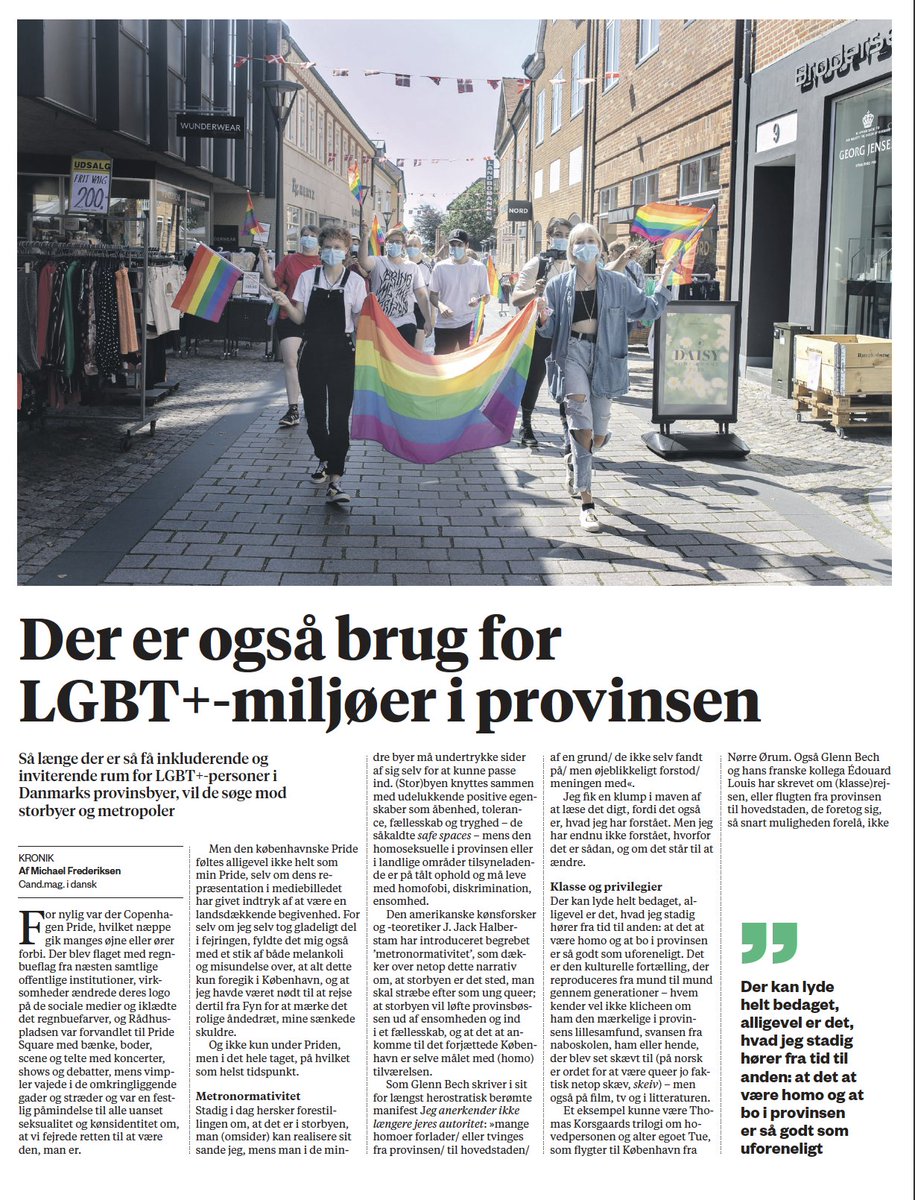 mifredk's tweet image. Så er min kronik, som jeg teasede for tidligere, simpelthen allerede online. Den kan læses på tryk i morgendagens @informeren eller nu i e-avisen og her: information.dk/debat/2023/09/… (åben for alle)