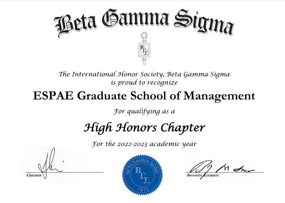 espae's tweet photo. ESPAE recibió distinción "High Honors" de @bgshonorsociety por su destacado desempeño como capítulo BGS,  el único en Ecuador y al que pertenecen los mejores estudiantes y graduados de escuelas de negocios a nivel mundial.  

Conoce más https://t.co/ws0ecMKAWl https://t.co/eZV8qMzKST