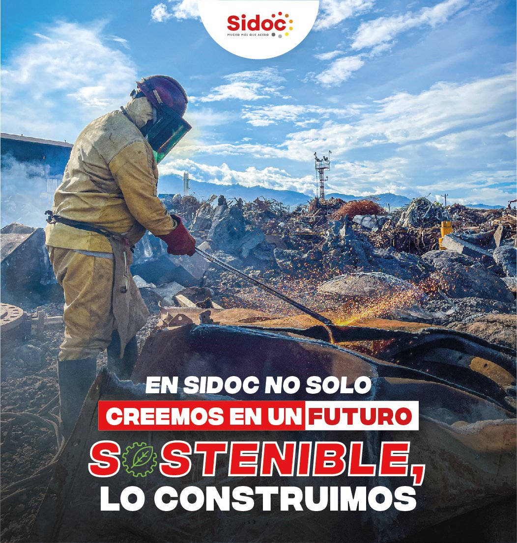 sidocsas's tweet photo. En Sidoc no solo creemos en un futuro sostenible, lo construimos, cada estructura que levantamos es más que acero y concreto, es un paso firme hacia un futuro sostenible que creamos con pasión y compromiso. En Sidoc somos mucho más que acero. ❤️🤍

#acerocolombia #sidoc https://t.co/HToeCVk1Ty