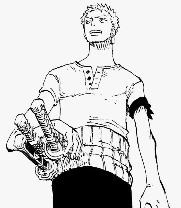 “Probably this way.” 

Of course Zoro’s already walking the opposite direction. The town was clearly one the right, and the swordsman walked towards the left.