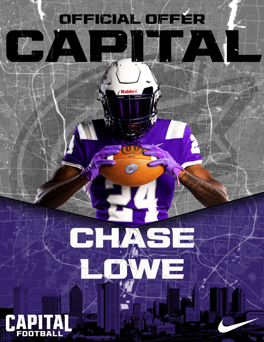 ChaseLowe17's tweet photo. After a great conversation with @AdamParsons1996 I’m blessed to receive an offer from @CapitalU_FB https://t.co/CWmueLQr77