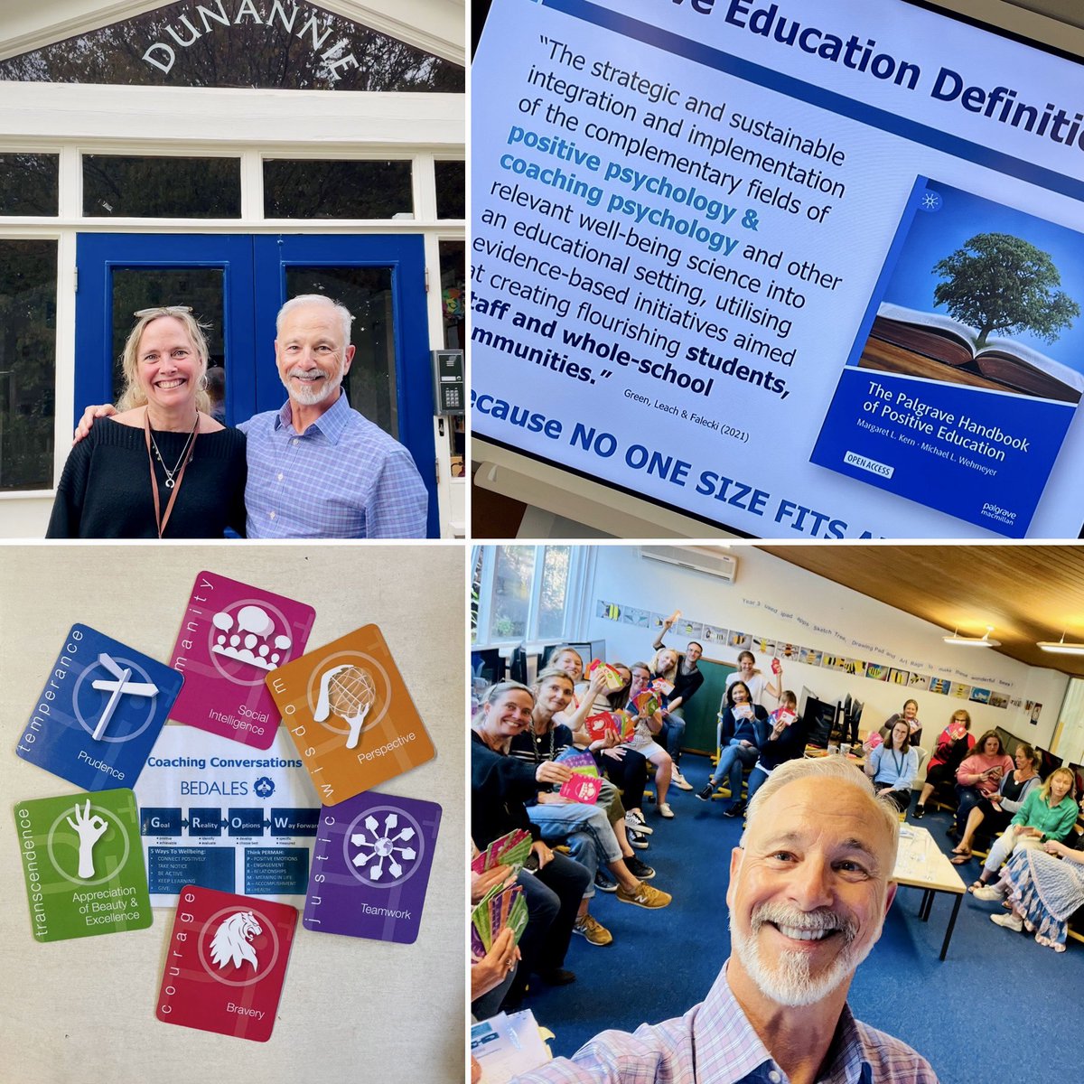 Great to be back in the school wellbeing and coaching space with @BedalesSchool Dunannie Pre-prep Team #wellbeing #coaching #leadership <a href="/VIAstrengths/">VIA Institute</a> <a href="/DrSuzyGreen/">Dr Suzy Green</a>