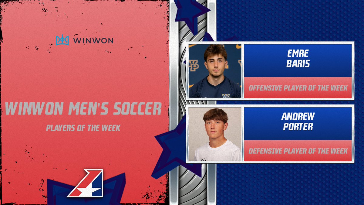 M⚽️, WinWon Men's Soccer Players of the Week Announced‼️ <a href="/WinWonTech/">WinWon</a> 

heart.prestosports.com/sports/msoc/20…