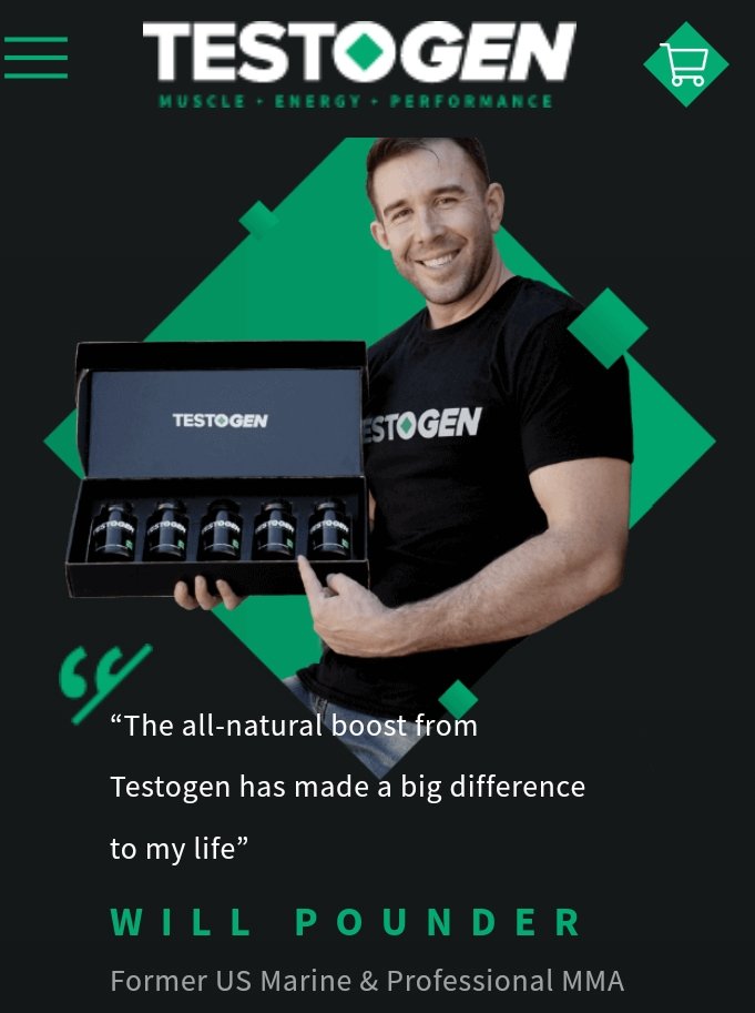 samisain's tweet image. Get your drive back and feel great again

#Testogen boosts your testosterone naturally and reverses the symptoms of low T.
So you can feel better, every day.
testogen.com/?a=118120