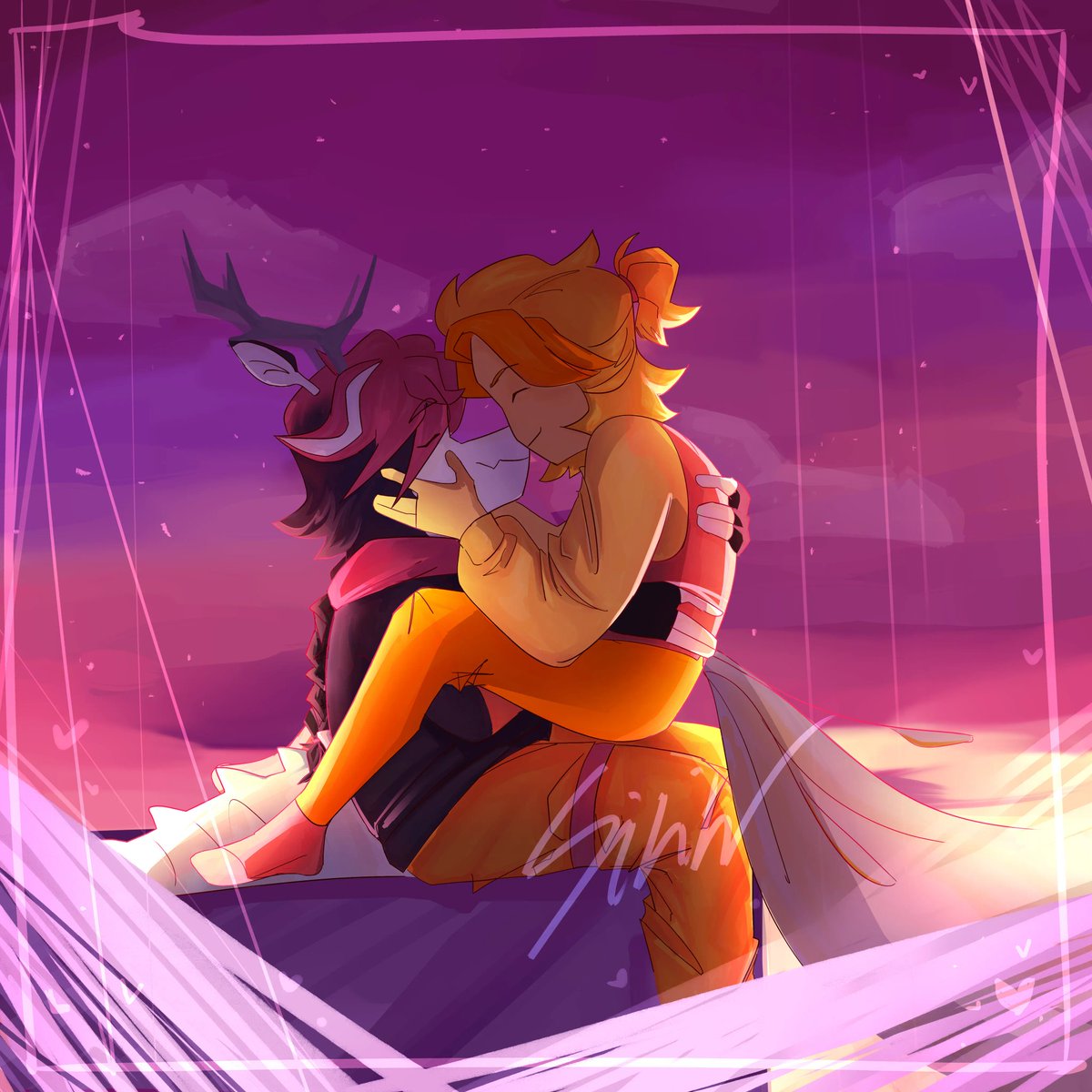 Sirin_damon's tweet photo. HI NEW DRAWING 
#eliflo #kyoorins #Eliot #Florek https://t.co/JhUAJfFg66
