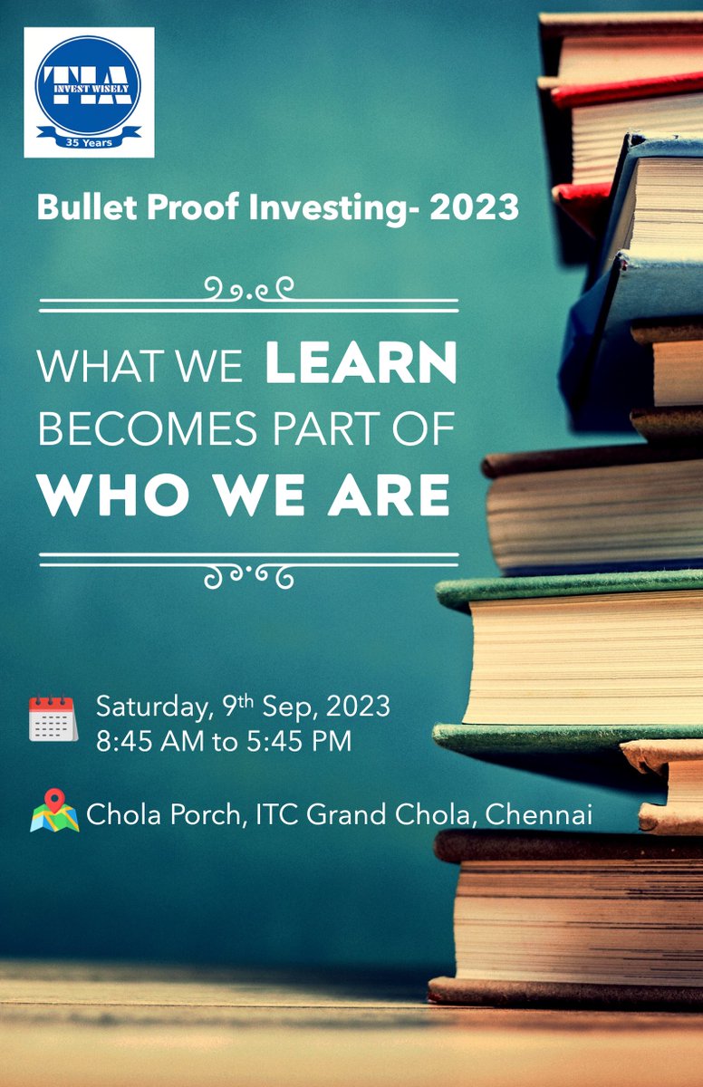 TIA_Investors's tweet image. Less than a week to go... #learnfromthemasters