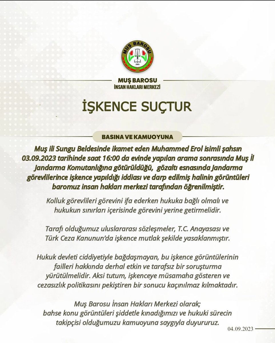 İşkence Suçtur!
#iskencesuctur