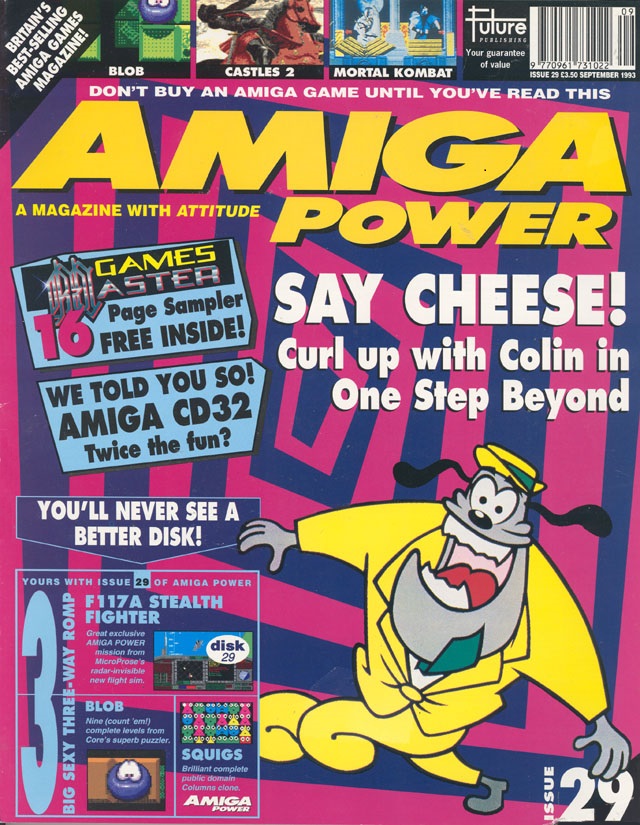 From 30 years ago Amiga Power / Issue 29 / September 1993 Say Cheese! and curl up with Colin #90s #retrogaming