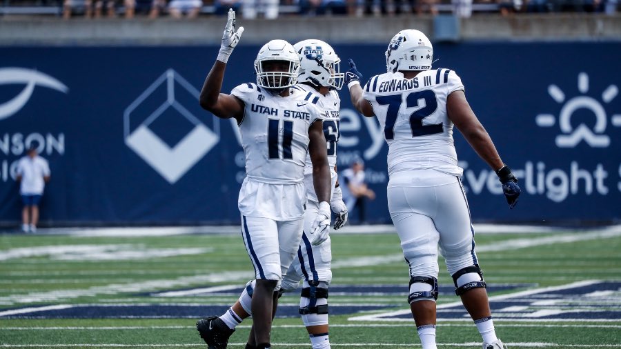 #AGTG After wonderful talk with @goodwin_kevin14 Blessed to receive an offer from Utah State University💙 @RecruitEastside