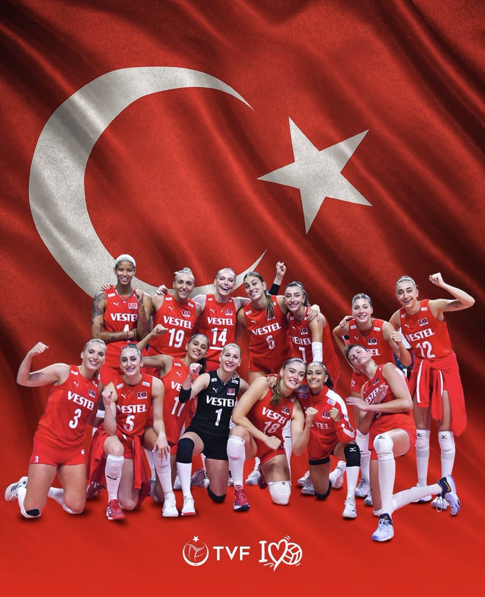Atatürk’ün açtığı yolda ……. 
Tebrikler Türkiye Kadın Milli Voleybol Takımı🔥