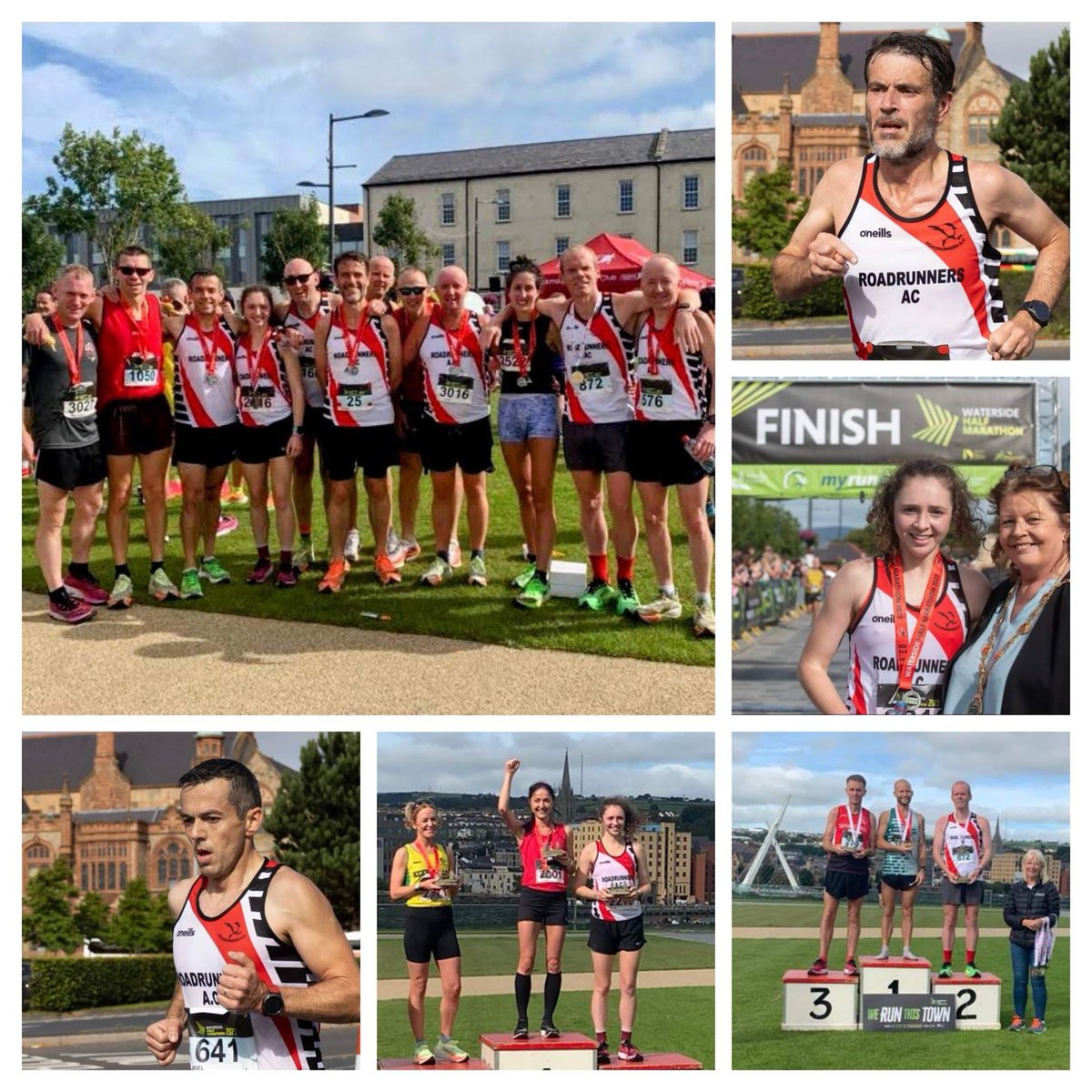 Waterside Half: NI+Ulster Championship race🏆
We see it every week in training, we dared to dream 
Dedication, Commitment and Talent rewarded 
Caitlyn Harvey🥈... Noel McNally🥈
Whole team producing PB's + SB's + Quality Pacers🎯 So proud👏

...tough race🏃‍♀️🏃‍♂️💪
#Belfast #Running