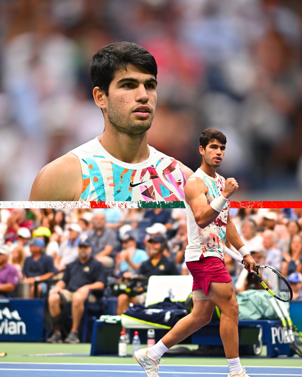rolandgarros's tweet image. Once again a QF here in New-York for Alcaraz🫡

#USOpen