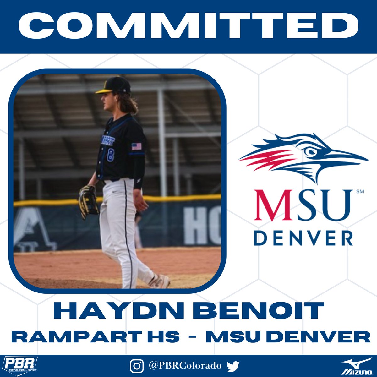 Prep Baseball Colorado (@prepbaseball_co) on Twitter photo π¨ππππππππππ ππππππ¨
'24 LHP/1B Haydn Benoit (<a href="/Haydn_Benoit/">Haydn Benoit</a>) has announced his commitment to Metro State University Denver.
#BeSeen || <a href="/RampartRamsBsb/">Rampart Baseball</a> π¨ππππππππππ ππππππ¨
'24 LHP/1B Haydn Benoit (<a href="/Haydn_Benoit/">Haydn Benoit</a>) has announced his commitment to Metro State University Denver.
#BeSeen || <a href="/RampartRamsBsb/">Rampart Baseball</a>