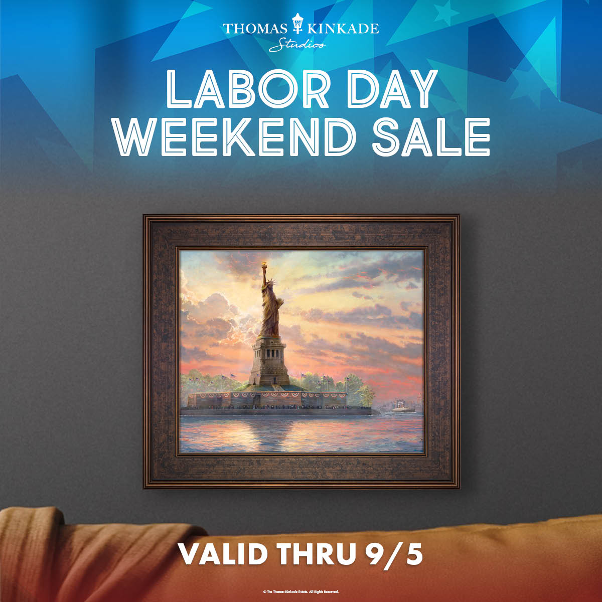 ThomasKinkadeCo's tweet photo. Our Labor Day Weekend Sale is still going strong! 
Enjoy 20% Off Sitewide through tomorrow, September 5th! Visit https://t.co/wM972SqOzh before this sale ends! 

#ThomasKinkadeStudios #LaborDayWeekendSale #ArtisticWonder #HomeDecor #LimitedTimeOffer #CelebrateNow #SaveBig https://t.co/ObqY1z8WDg
