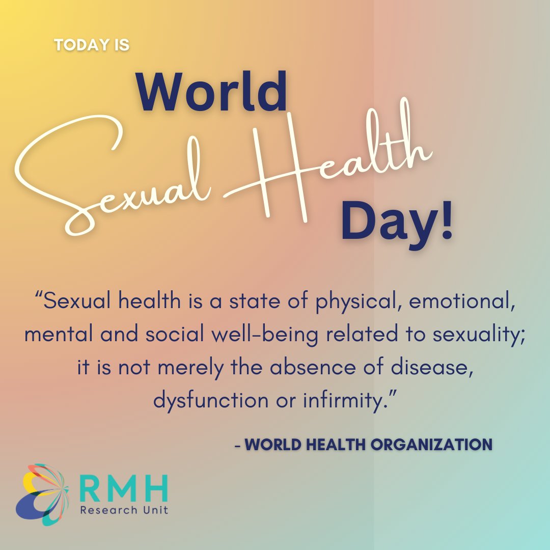RMHResearchUnit's tweet image. Our research has been focused on two areas of reproductive health that can negatively impact mental and sexual health: infertility and perimenopause. 
We hope to increase awareness, help people cope and improve their well-being. #worldsexualhealthday #WSHD2023
