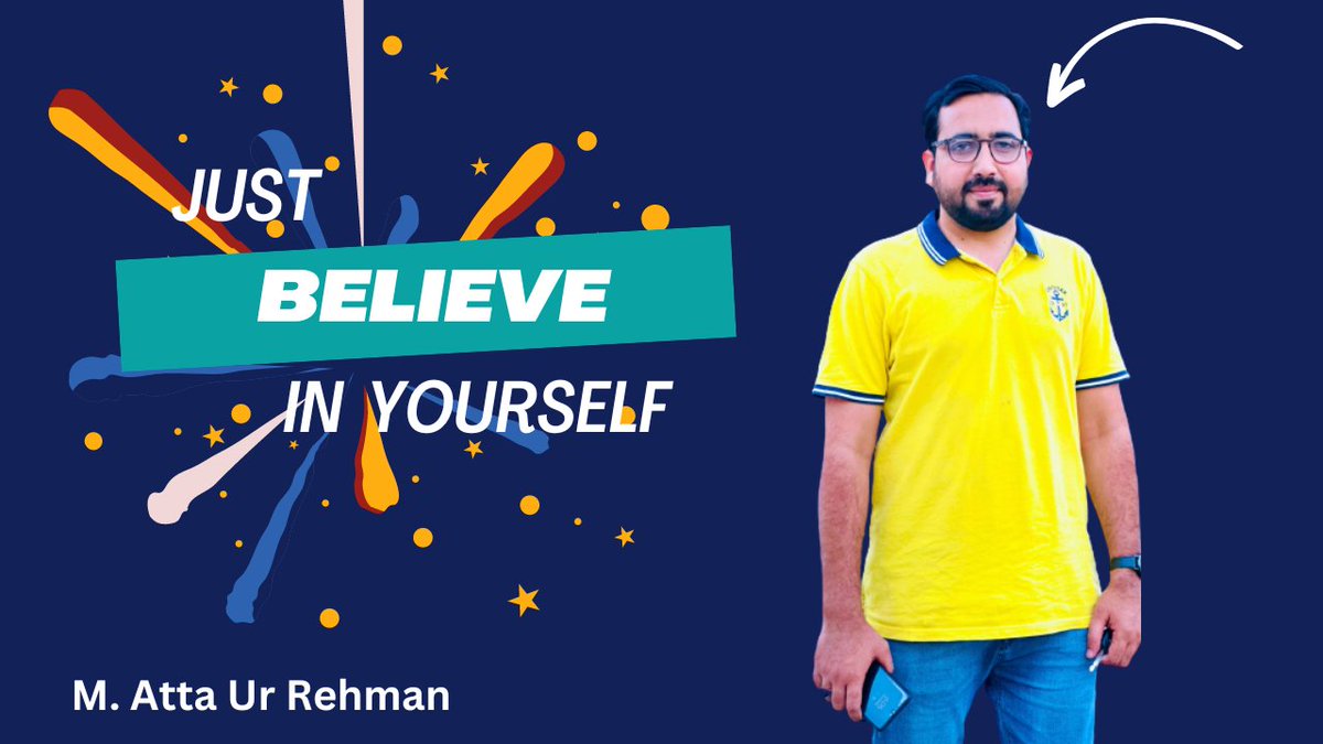 AttaSheikh_'s tweet photo. Yes, don't worry, you should just believe in yourself 😊

#believe #success #successful #achievement 
#عوام_کی_بس_ہوگئی_ہے https://t.co/QeiuP4uvay