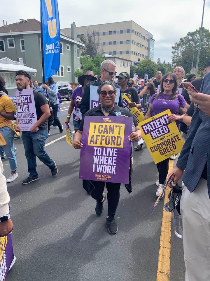 Proud to march alongside SEIU UHW and fellow elected officials this #LaborDay2023 as they lead the fight for a fair contracts for Kaiser healthcare workers. #United4All
