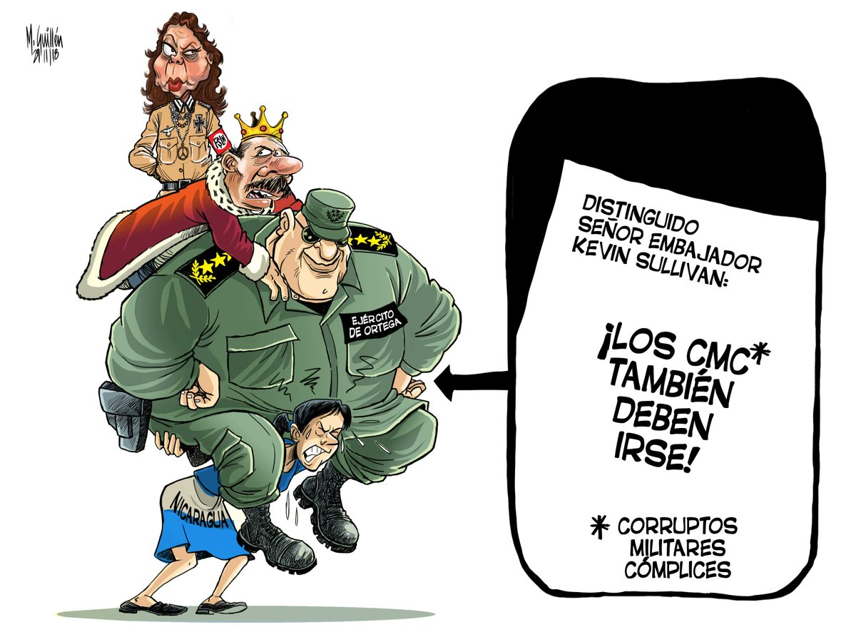 AUNNicaragua's tweet photo. ✊ ¡No más crímenes de lesa humanidad! El Ejército de Nicaragua debe ser sancionado. #EjercitoComplice #SancionesAlEjercito https://t.co/SbFG3Iup4D
