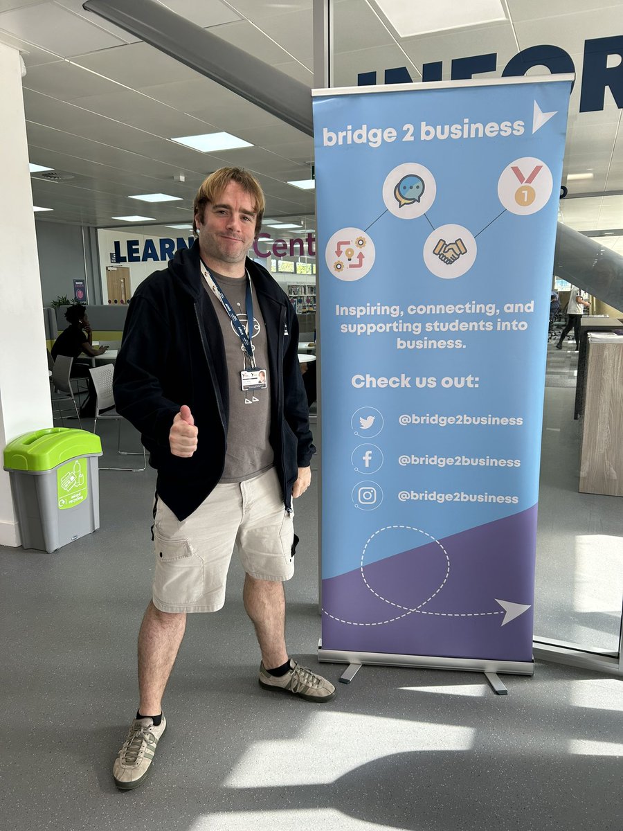 Welcome back on campus James, I am really looking forward to another exciting year ahead working with @bridge2business. Lots of great new workshops on offer for our students! @WestLoCollege @JackieGalbraith @WestLothianSA