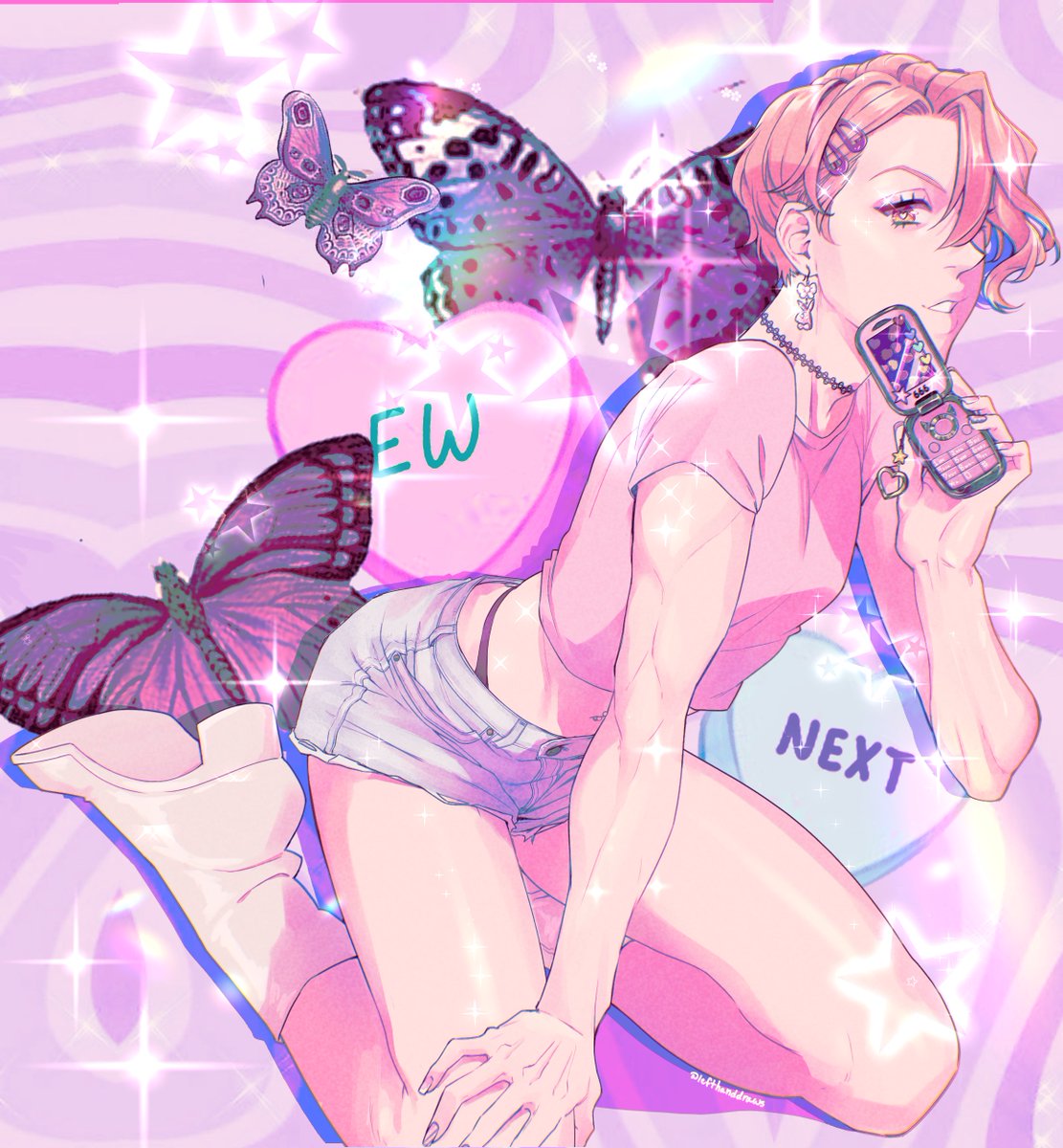 lefthanddraws's tweet photo. My cover art piece for the @AsmoZine !!! Finally posting it now that the zine is out :D thank you mods for being so patient with my unprofessional ass 💖💖💖💖

#obeymeasmodeus #obeyme https://t.co/xO5sEyzpon