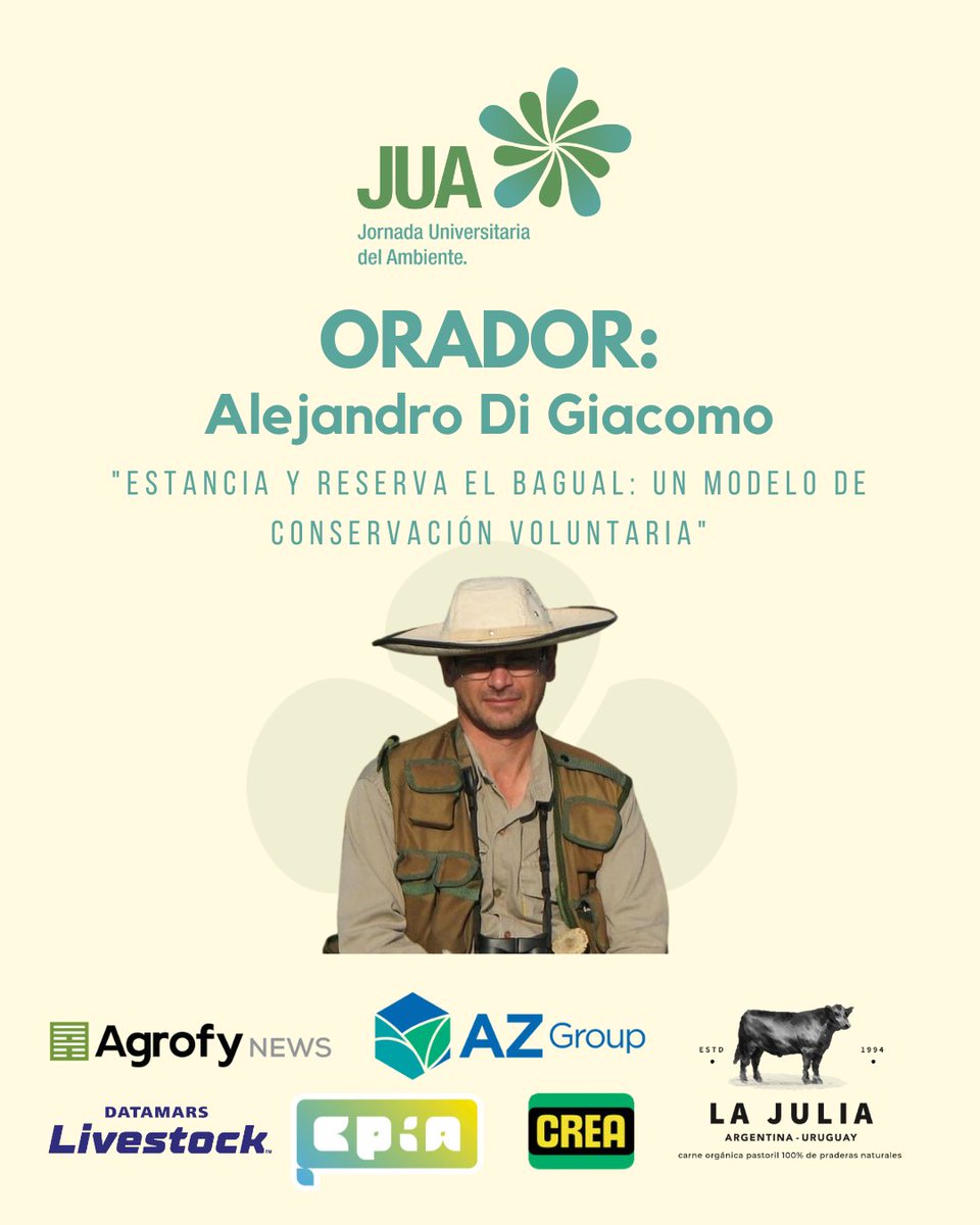 Agro_LAI's tweet photo. En el segundo bloque de la #JUA 2023, "Hablemos de Conservación", contaremos con la presencia de @DanielSalamone, @FedeFritz y Alejandro Di Giacomo. 
Los esperamos a todos en la Facultad de Agronomía de la UBA o de forma virtual, previa inscripción: https://t.co/e7jMqqvYyv https://t.co/HXLW04hraN