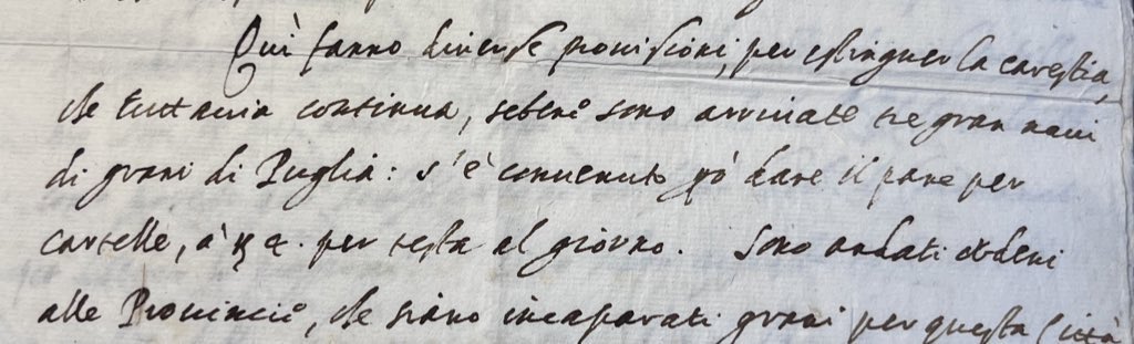Rationing cards for bread in 1595 Naples. (quite a task, with c300,000 inhabitants).