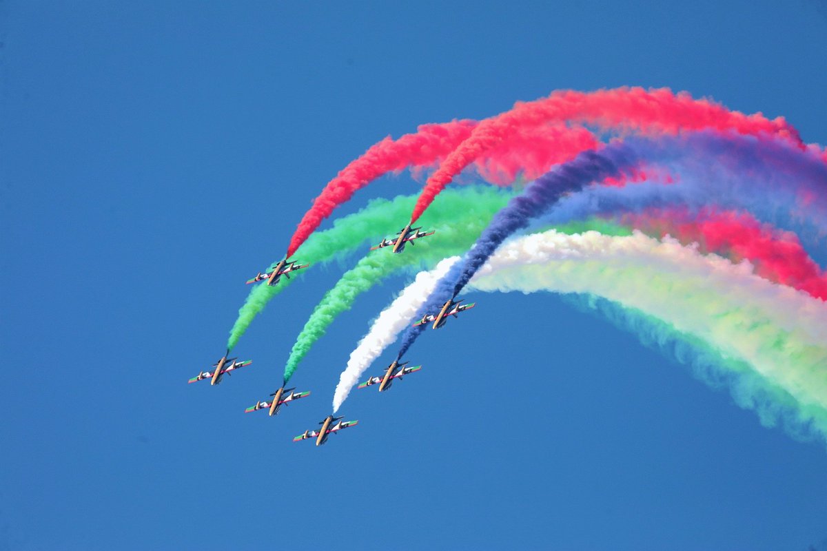 Stam_Pittas's tweet photo. The Knights of the UAE performing during #AFW2023 at Tanagra AB! Excellent display Gentlemen, see you soon!! @fursanalemarat7 #UAE @AthensFlyinWeek https://t.co/ujGjLVuJG4