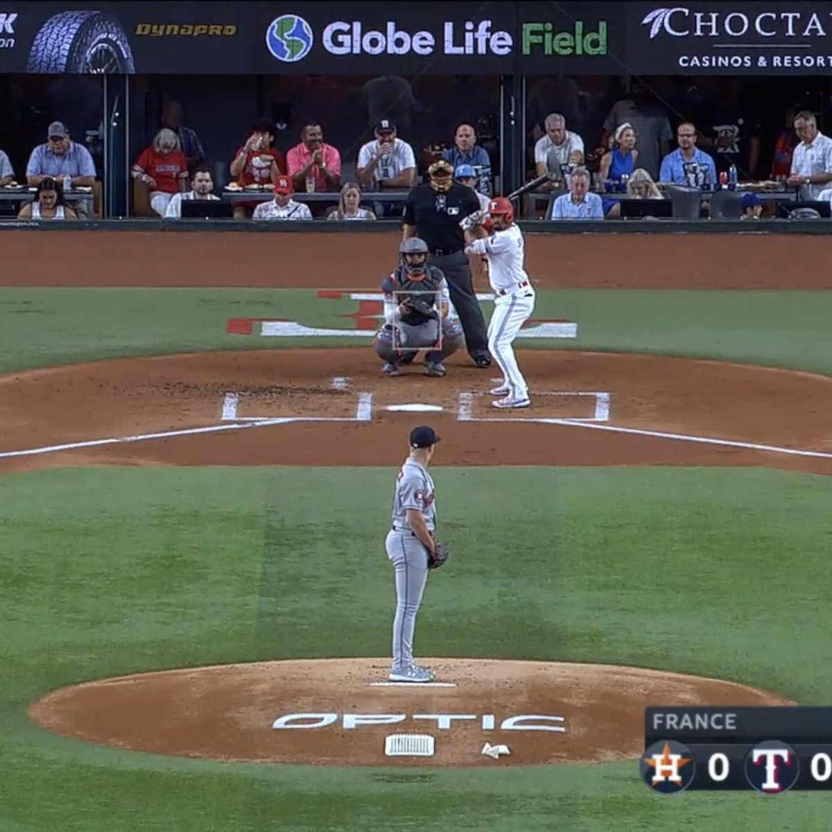 OpTic on the mound ⚾️ <a href="/Rangers/">Texas Rangers</a>