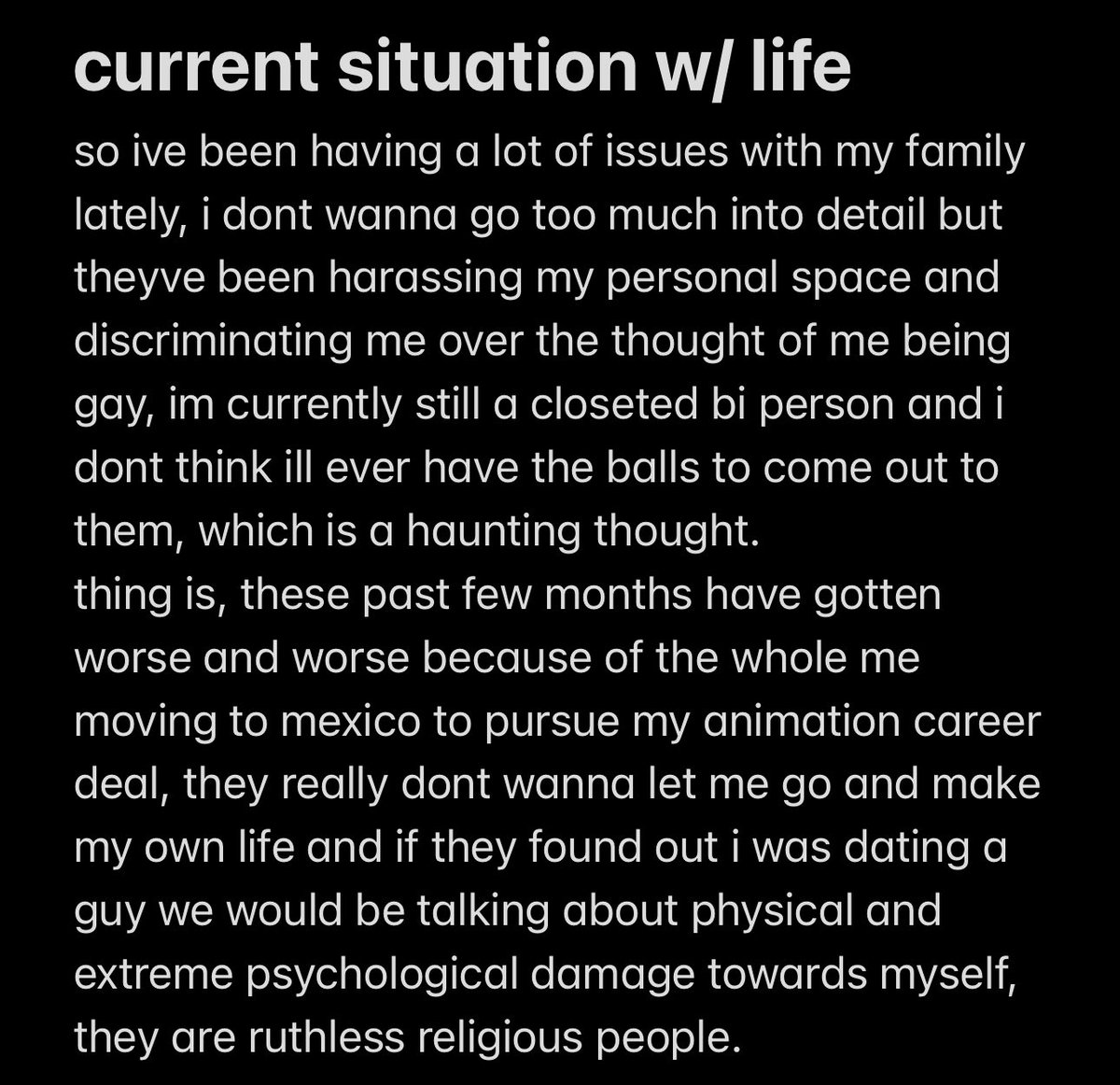 mocheccino's tweet image. an update on my life