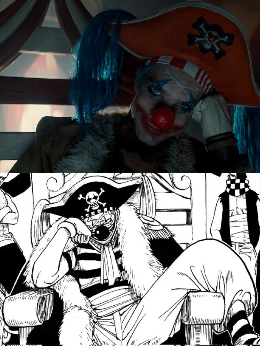 megam4x's tweet photo. Cuando vi el teaser, Buggy no me gustó.

Jeff Ward ha hecho el mejor papel de One Piece Live Action y se la pela.

Qué carisma, qué actuación... ha sabido mezclar a la perfección la maldad con el humor, espectacular.

Literalmente Buggy salió del manga.
#OnePieceNetflix https://t.co/tly6MIidcA