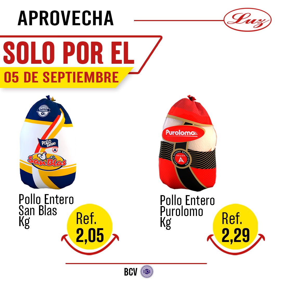 mercadosluzca's tweet photo. Ven y disfruta del #SoloPorEl todas nuestras sucursales y en @luz.quick únicamente el 05 de septiembre.

#AutomercadosLuz #LuzQuick #agosto2023 #FestivaldePrecios #descuentos #mercado #promos #market #mall #supermercado #comida #ofertas #promociones #productos #rebajas https://t.co/GdTCtN5kI7